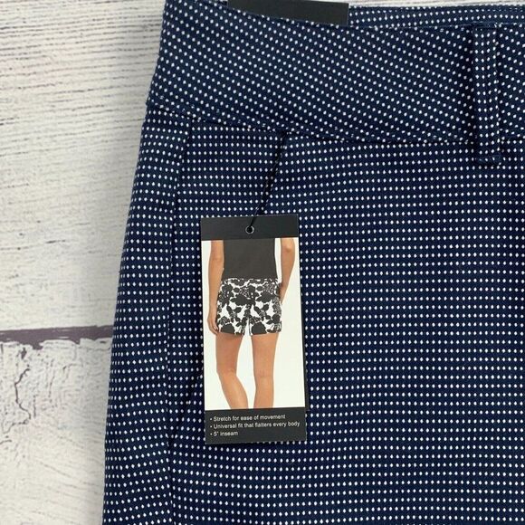 The Limited Shorts sz 6 Navy Polka Dots Tailored Inseam 4.5" New NWT - Picture 3 of 10